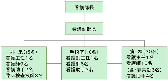 看護師の人員配置など体制 図